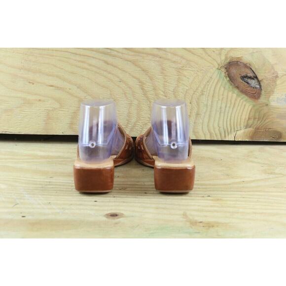 Pikolinos Sandals Womens Sz 38 Brown Leather Multi Sz 7.5 Wedge Cutout Slip On - Picture 3 of 7